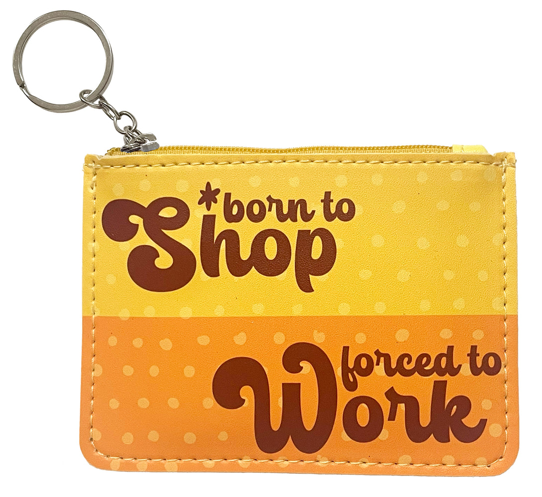 born to shop pouch