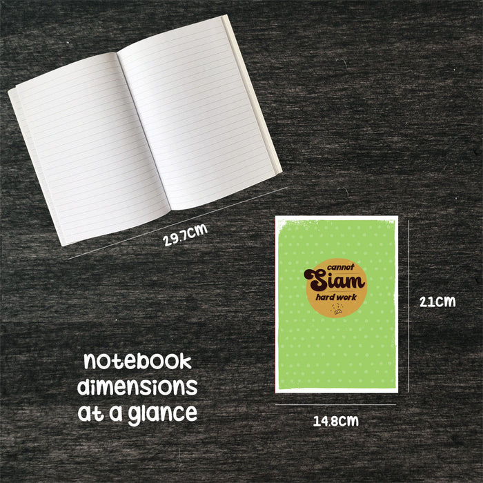cannot siam hard work notebook
