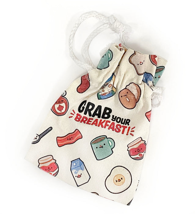 grab your breakfast drawstring pouch