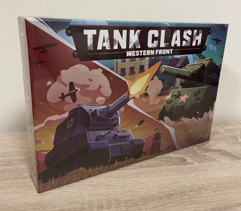 Tank Clash: Western Front – WW2 Strategy Board Game For 2 Players, With Armor Tokens & Dice