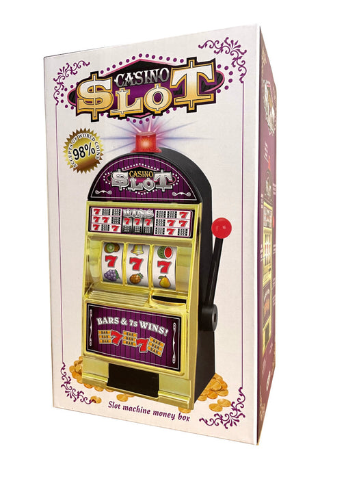 realistic slot machine bank