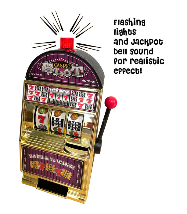 realistic slot machine bank