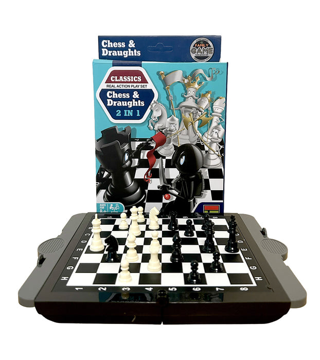 classic chess and checkers set