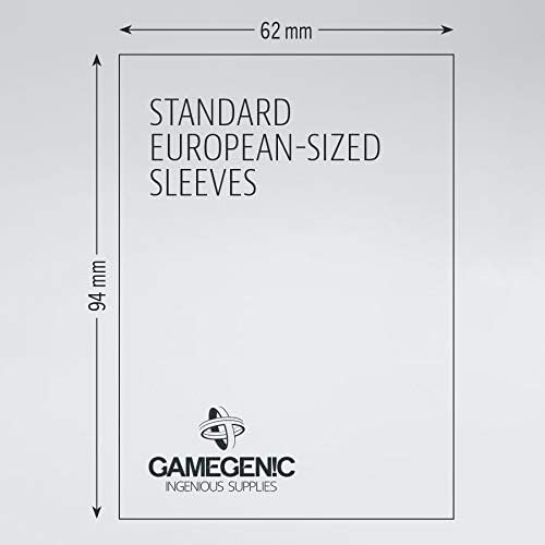 gamegenic european sleeves 50pcs - 62x94mm matt