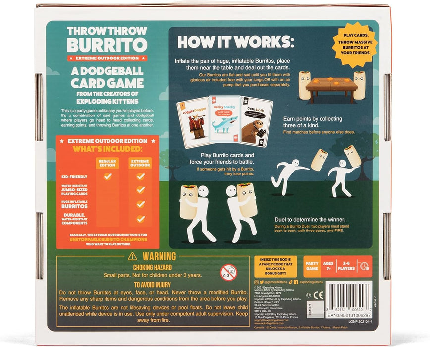 throw throw burrito extreme outdoor edition