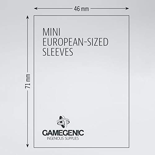gamegenic mini european sleeves 50pcs - 46x71mm matt