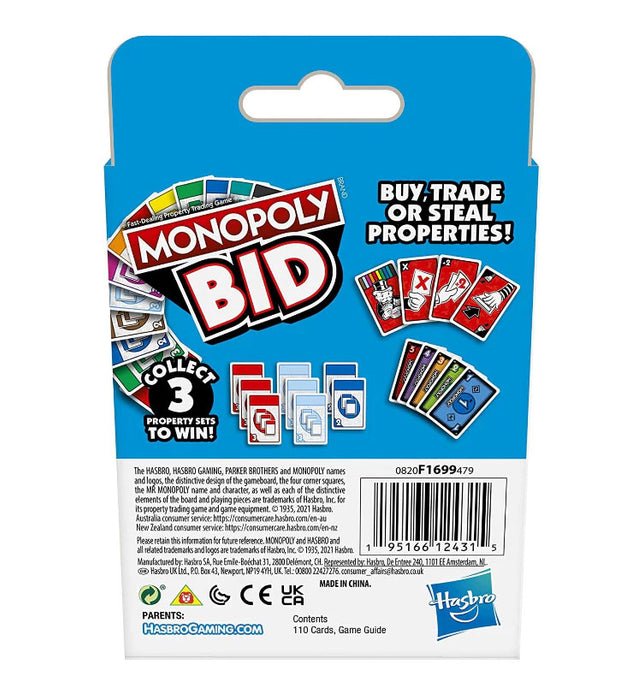 monopoly bid game