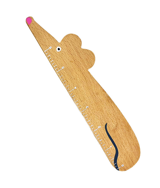 wooden mouse ruler