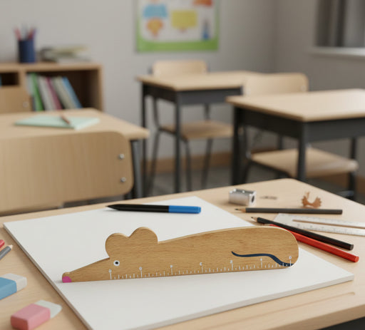 wooden mouse ruler
