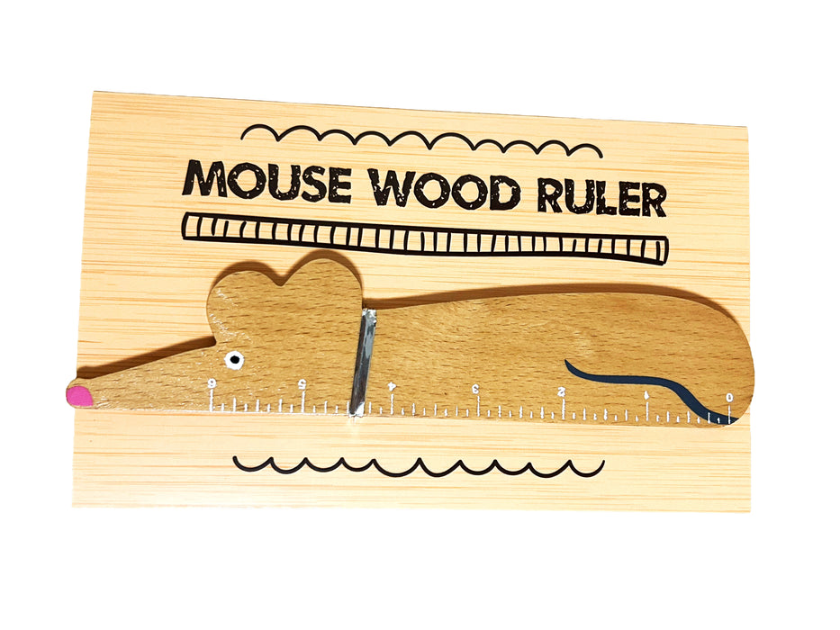 wooden mouse ruler