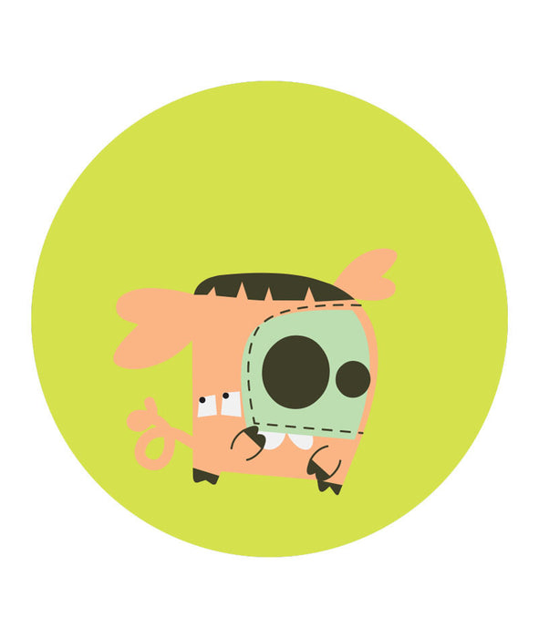 pig zoodiac keyring