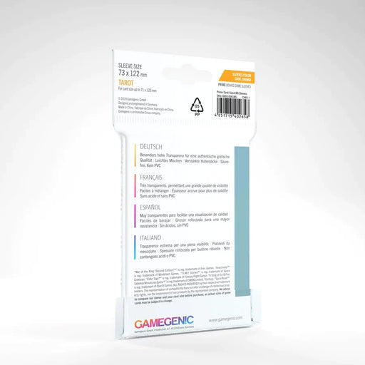 gamegenic tarot sleeves 50pcs - 73x122mm prime