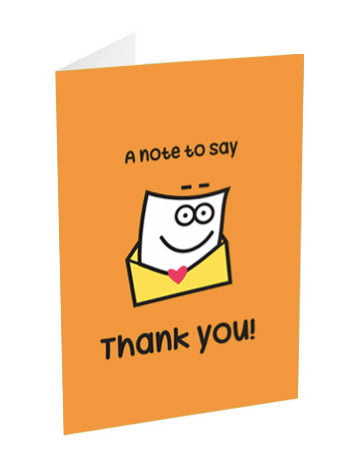 thank you! card
