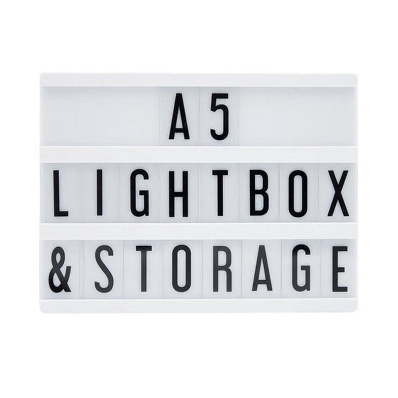 mini A5 lightbox black