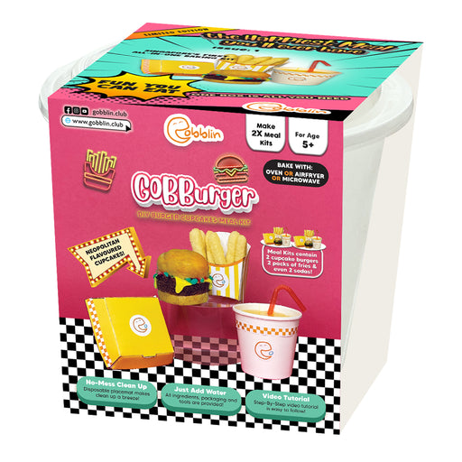 GOBBurger neopolitan cupcake burger kit