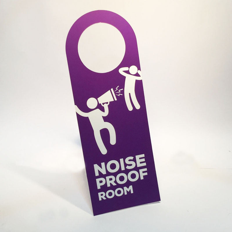 noise proof room doorsign