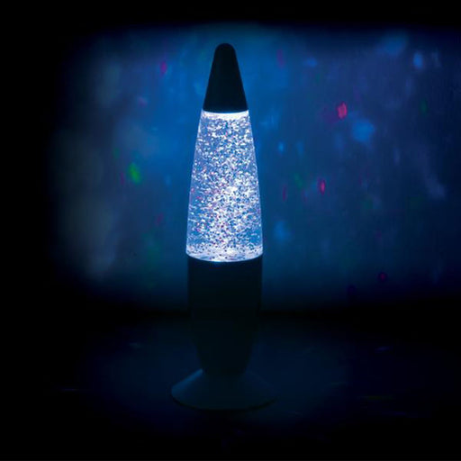 colour changing glitter lamp