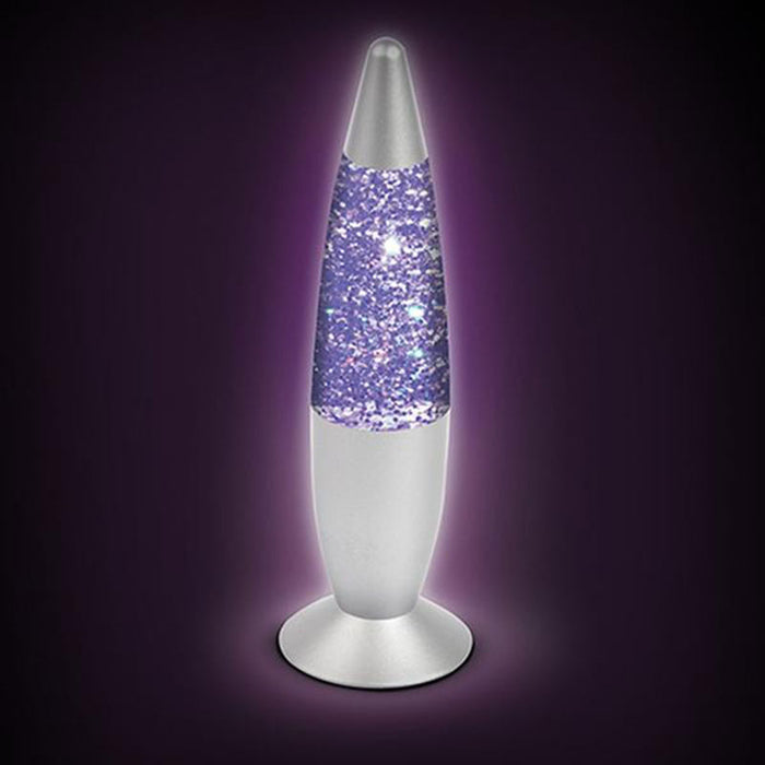 colour changing glitter lamp