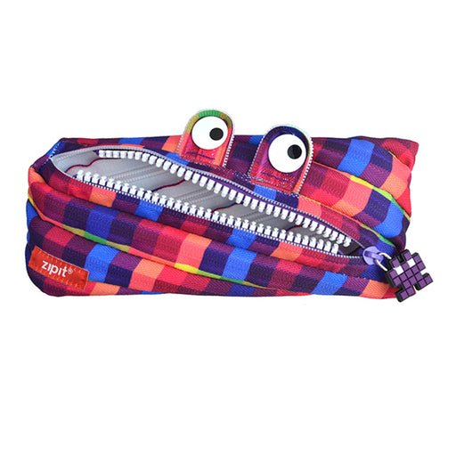 pixel monster pouch purple