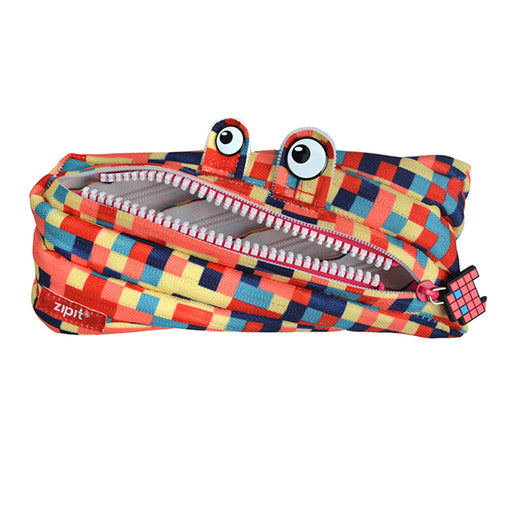 pixel monster pouch blue & red
