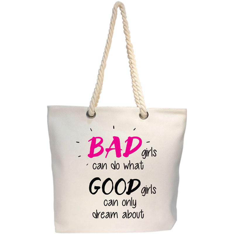 bad girls canvas bag