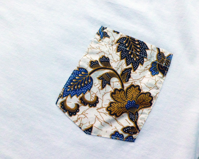 batik pocket tshirt