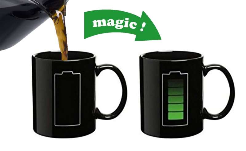 battery colour changing mug