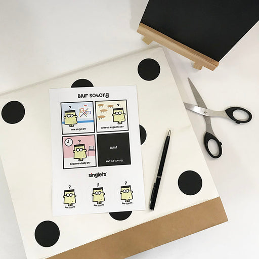 blur sotong sticker set