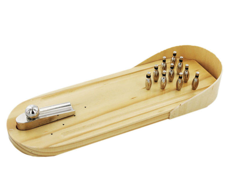wooden bowling alley
