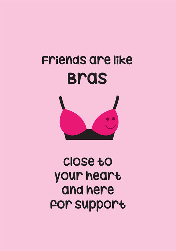 friends like bras card