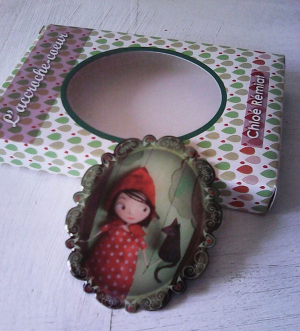 la marelle little red riding hood brooch