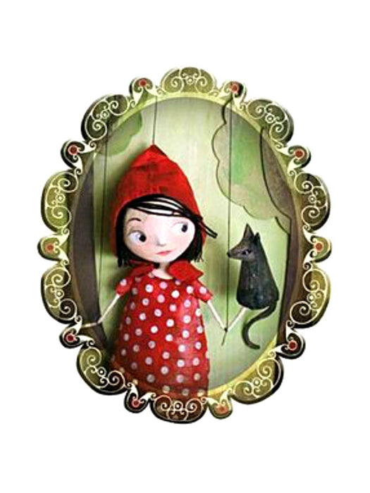 la marelle little red riding hood brooch