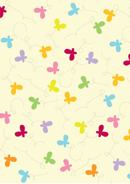 butterfly swirls gift wrapper (10 sheets)