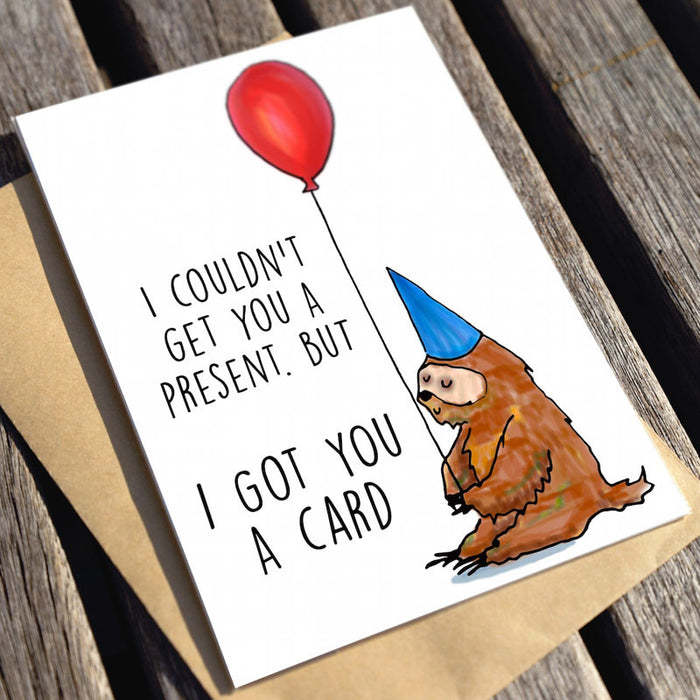 no present card only greeting card