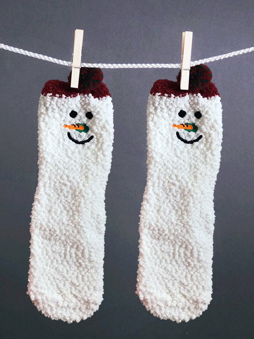 carrot snowman socks