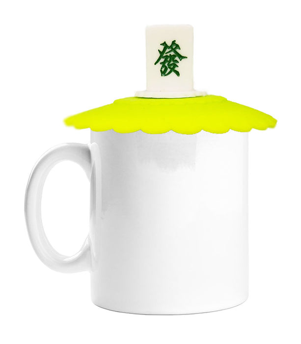 mahjong cup cap green