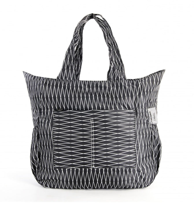 compatto shopper bag by mendini black