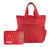 compatto shopper bag red