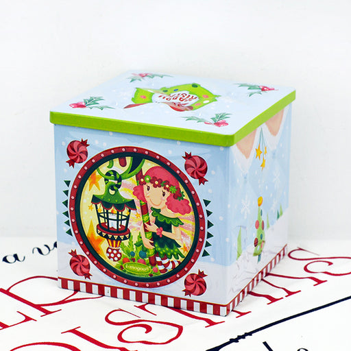 lamp girl cube gift tin