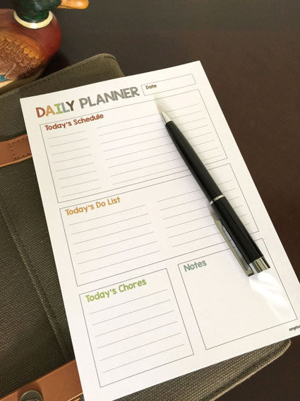 daily planner memopad