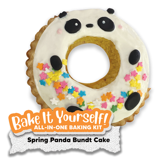 Spring Panda butter bundt cake