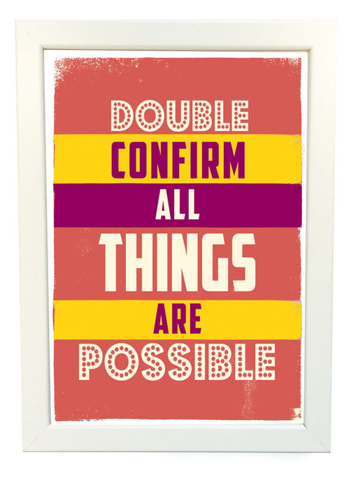 double confirm all things are possible poster
