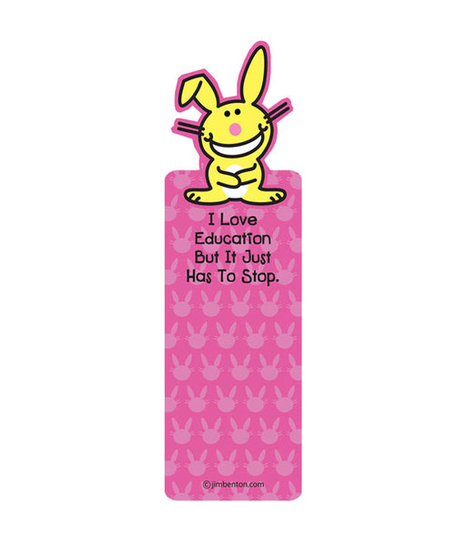 happy bunny bookmark education