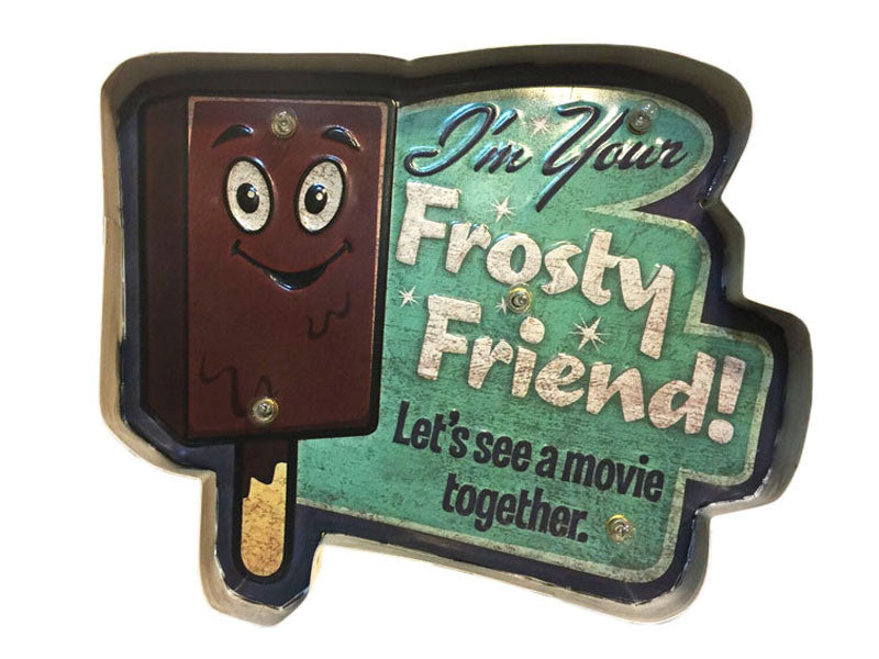 frosty friend retro sign