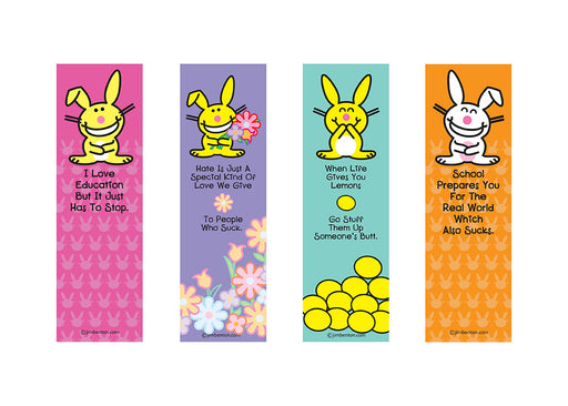 happy bunny bookmark education