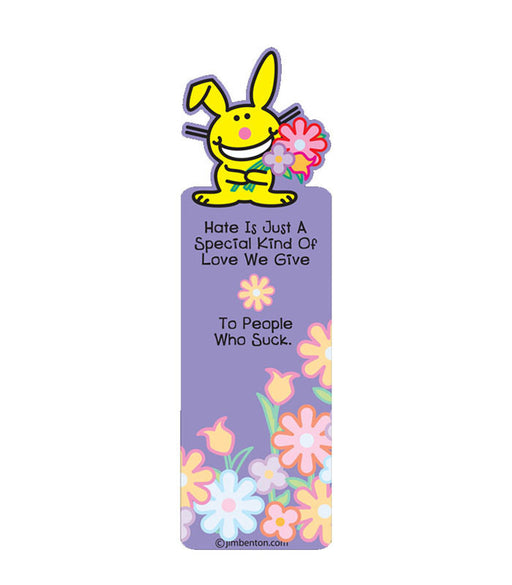 happy bunny bookmark hate