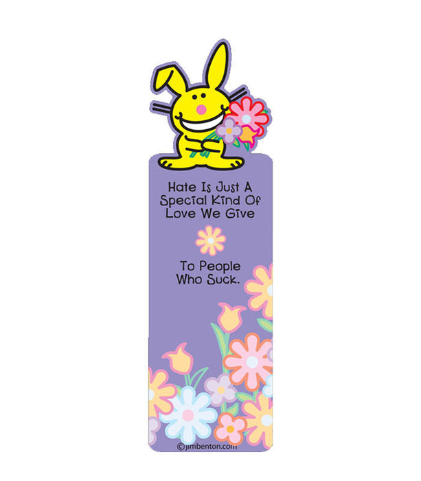 happy bunny bookmark hate