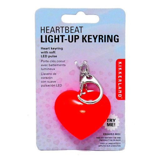 heartbeat light keyring