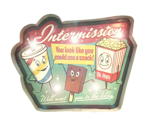 intermission retro sign