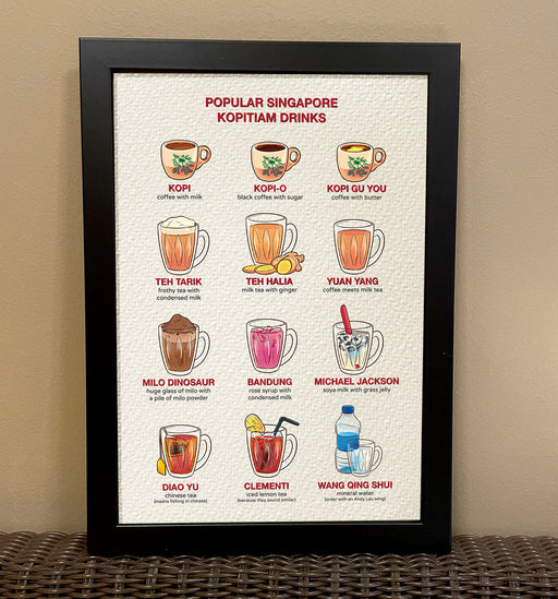 kopitiam drinks poster (A4)